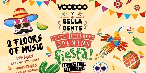\ud83d\udc83 Leeds' Friday Fiesta 2026 | Bella Gente @ The Backroom | Friday 16th October