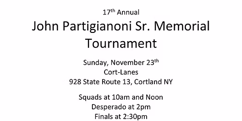 17th Annual John Partigianoni Sr. Memorial Tournament