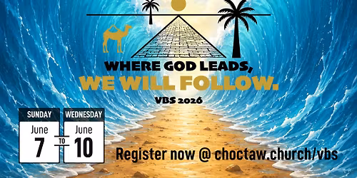 VBS 2026: Where God Leads, We will Follow