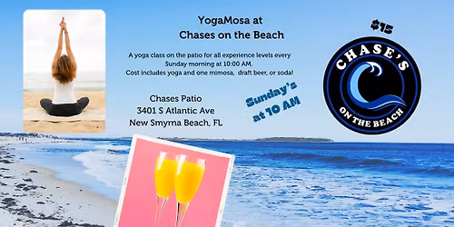 Sunday Yoga at Chases on the Beach