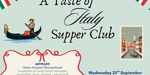 A Taste of Italy- Supper Club