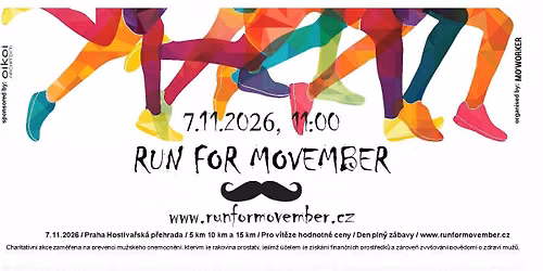 RUN FOR MOVEMBER 2026 aneb b\u011bh na podporu mu\u017esk\u00e9ho zdrav\u00ed!