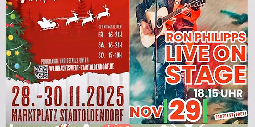 10. Stadtoldendorfer Weihnachtswelt mit Ron Philipps