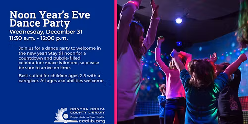 Noon Year's Eve Dance Party at the Library