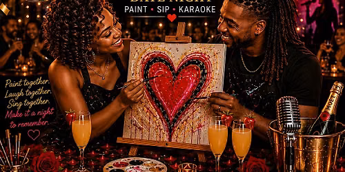 DRUNK N LUV Date Night Paint \u2022 Sip \u2022 Karaoke