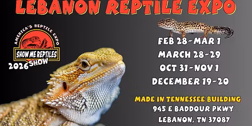 Lebanon Reptile Expo (Show Me Reptile Show)