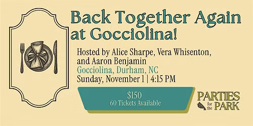 Back Together Again at Gocciolina!