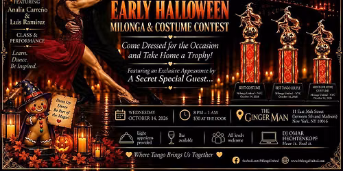 Halloween Costume Party & Tango Social \u2013 Win Trophies!