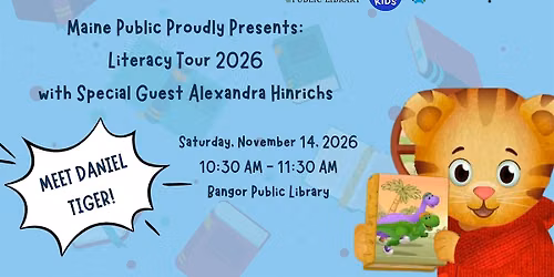 Maine Public Presents Literacy Tour 2026 with Alexandra Hinrichs