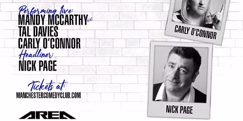 Manchester Comedy Club presents: NICK PAGE AND FRIENDS