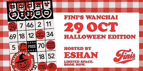 FINI'S Boozy Bingo: Halloween Special Edition in Wanchai