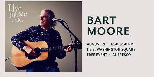 Live Music Thursdays at Nelson: Bart Moore & the Hot Boys of Jenison