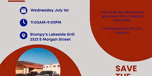Texas EMS \u2022 Stumpy\u2019s Chow Down for Charity! 