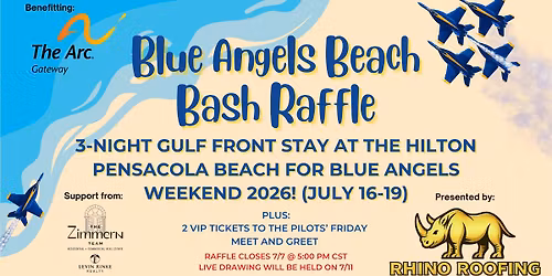 Blue Angels Beach Bash Raffle 2026