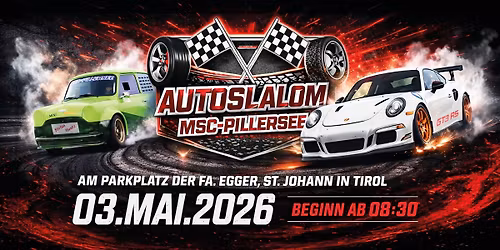AutoSlalom am Parkplatz Fa. Egger St. Johann\/Tirol
