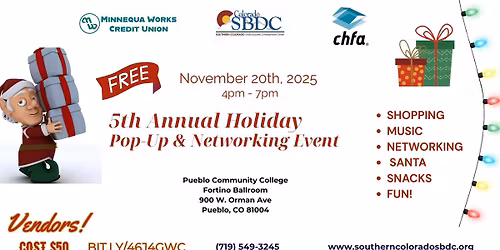 5th Annual Holiday Pop-Up & Networking Event