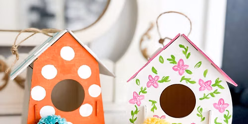 1 Day Art Camp - Birdhouse and PomPom Bird