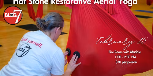 Hot Stone Restorative Aerial Yoga