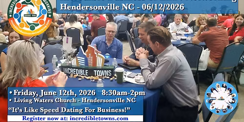 Incredible Business SPEED! Networking \u2013 Hendersonville NC 06 12 2026