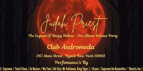 Judah Priest  The Legend Of Sleepy Hollow Album Release Party New York