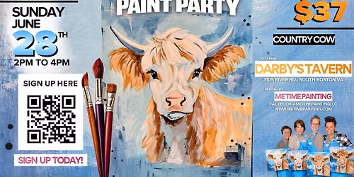 Country Cow Paint Party