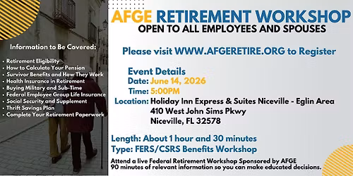 AFGE Retirement Seminar - Niceville - 06\/14\/26