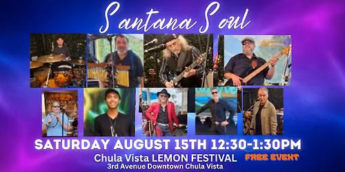 Santana Soul Rocks The Chula Vista Lemon Fest - ZESTY Stage