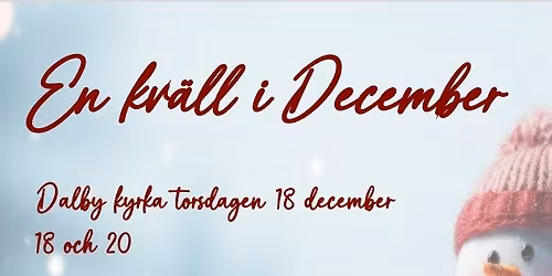 Julkonsert "En kv\u00e4ll i december"