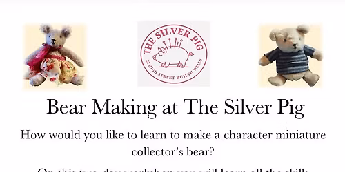 Miniature character bear making