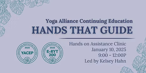 Hands That Guide - Yoga Alliance Continuing Education