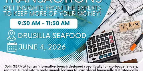 GBRMLA presents Tax Tips & Transactions: Insights from CPA's
