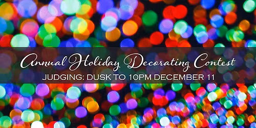 Holiday Decorating Contest Judging