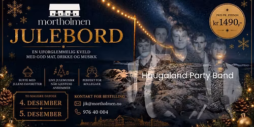 \u00c5pent Julebord Fredag 4. Desember
