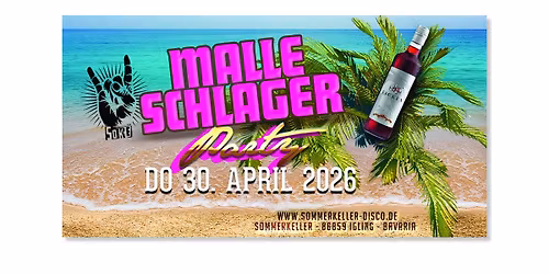 Malle Schlager Party - DO 30.04. - Sommerkeller