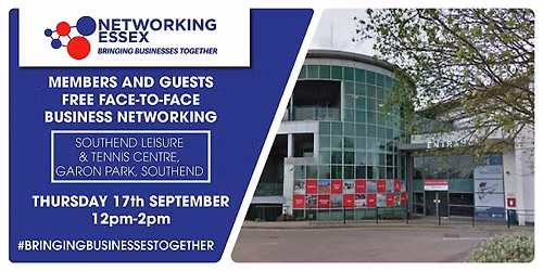 (FREE) Networking Essex in Southend Thursday 17th September 2pm-2pm