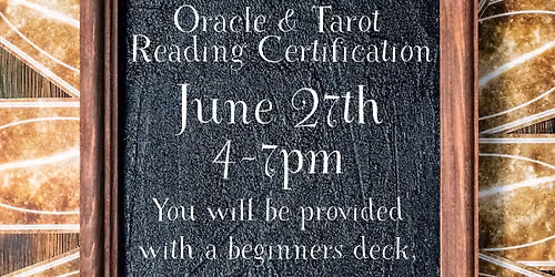 Oracle & Tarot Class