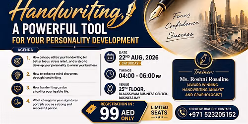 Handwriting -  A powerful tool for your personality development