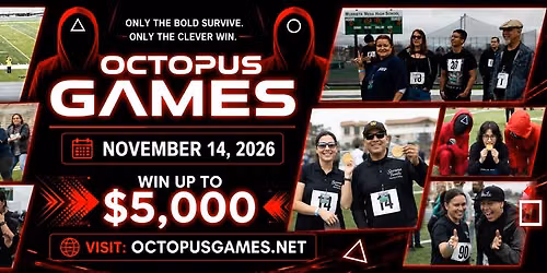 Octopus Games - Win up to $5,000 in our Community Challenge Games - Must Be 18+ To Play