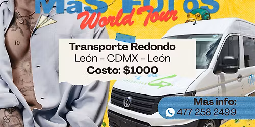 Bad Bunny 12 DIC - Transporte LE\u00d3N-CDMX