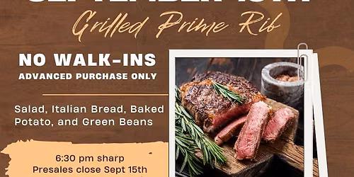 Prime Rib Dinner