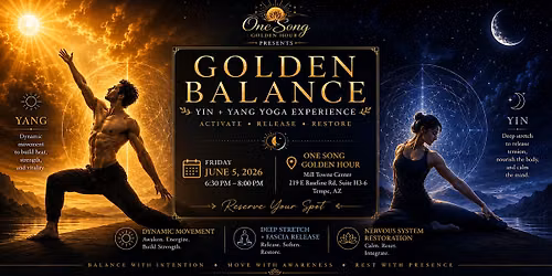 \u262f\ufe0f Golden Balance: Yin + Yang Yoga Experience