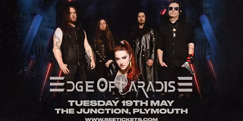 EDGE OF PARADISE @ The Junction, Plymouth | 19.05.26