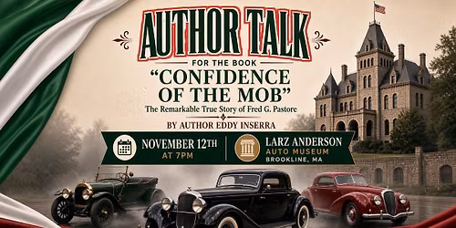 An Evening With Local Author "Eddy Inserra" & Guest "Bobby Pastore" - Confidence of The Mob