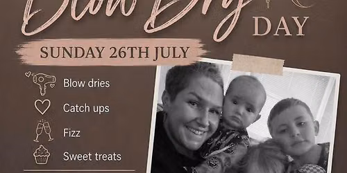 Charity blow dry and raffle