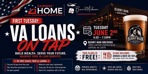 First Tuesday: VA Loans on Tap