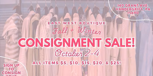 EWB 2026 Fall + Winter Consignment Sale