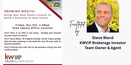 Investor Master Class | Facilitated by Steve Bland, KWVIP Investor