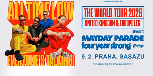 All Time Low (US) with guests: Mayday Parade, Four Year Strong, The Paradox \/ SaSaZu Club