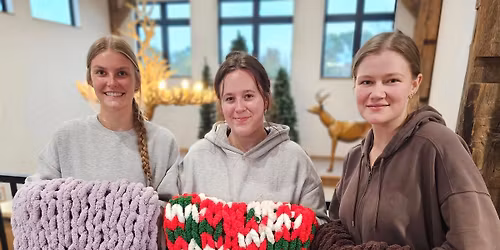 March 2nd Timber Hill Winery Chunky Knit Blanket Workshop