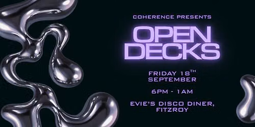 OPEN DECKS NIGHT @ Evie's Disco Diner